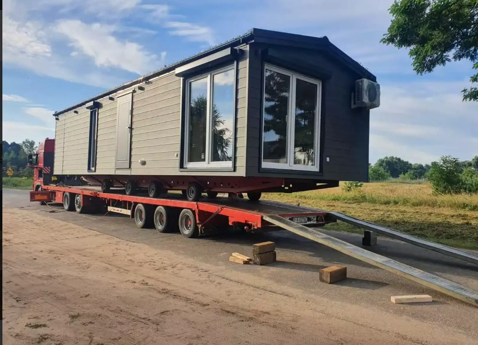 Transport domów modułowych