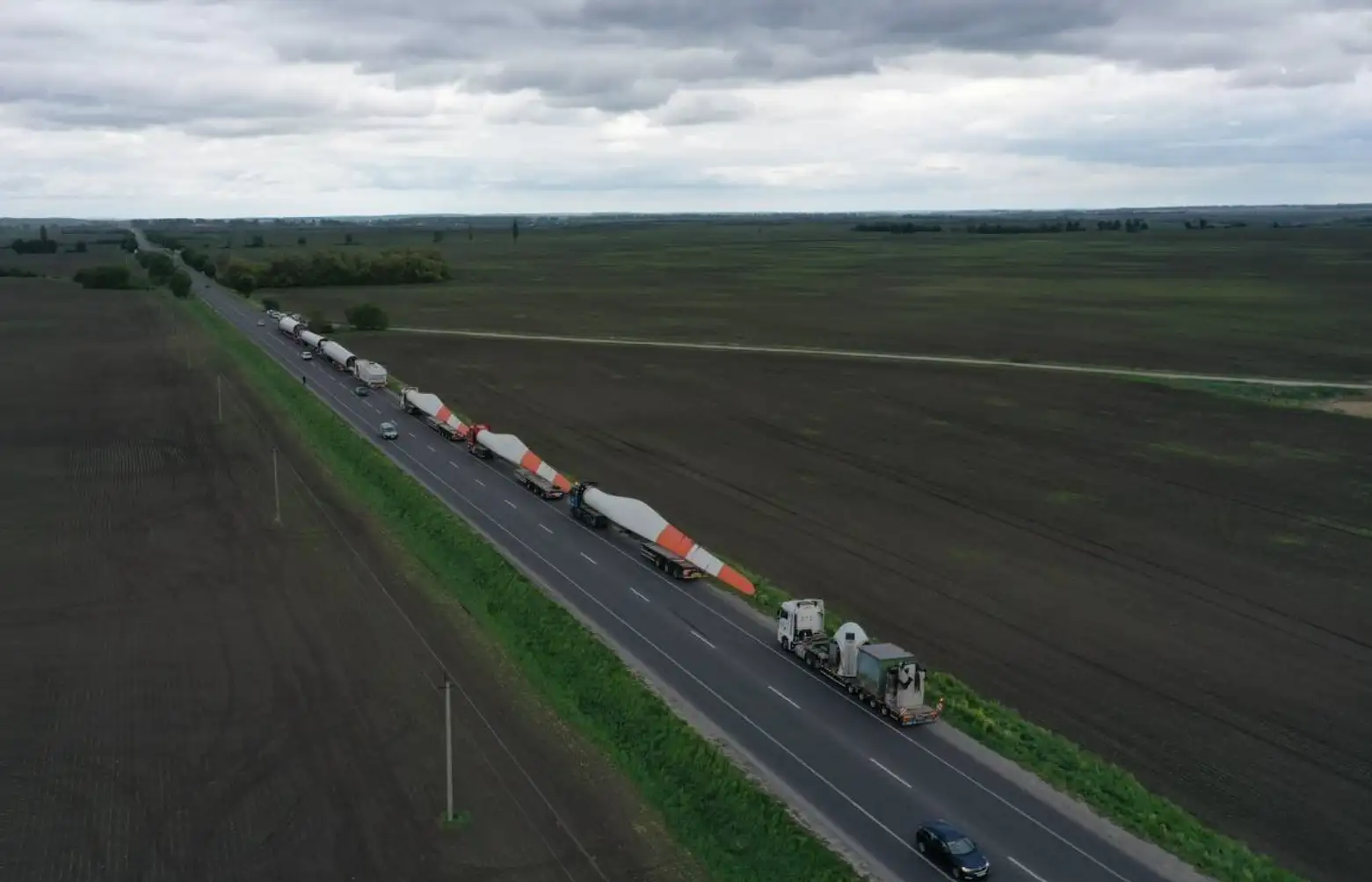 Transport wiatraków