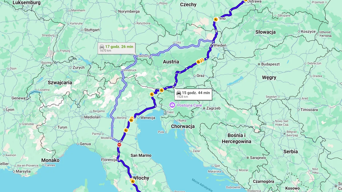 Polska, 42-625 Pyrzowice - Włochy, 00054 Fiumicino