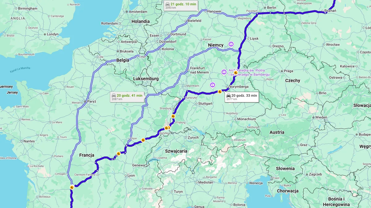 Polska, 85-001 Bydgoszcz - Francja, 31100 Toulouse