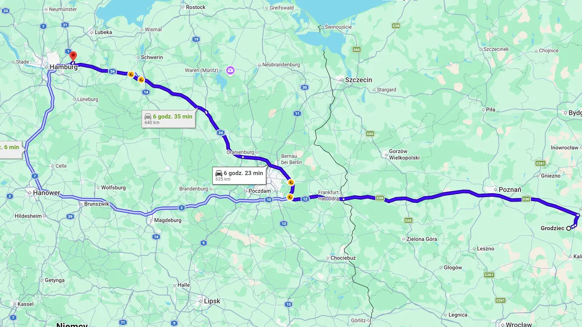 Polska, 62-580 Grodziec - Niemcy, 22958 Kuddewörde