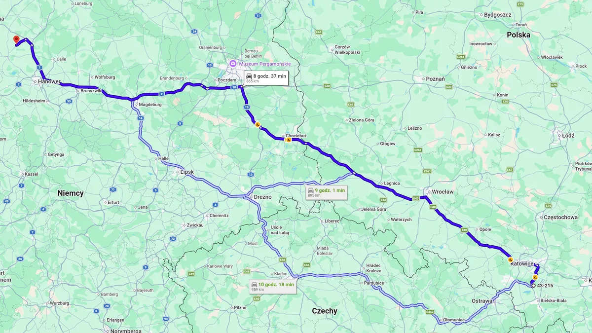 Polska, 43-215 Studzienice - Niemcy, 27336 Rethem