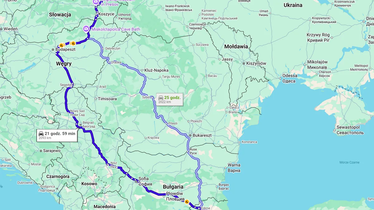 Polska, 35-002 Rzeszów - Turcja, 41900 Gerede