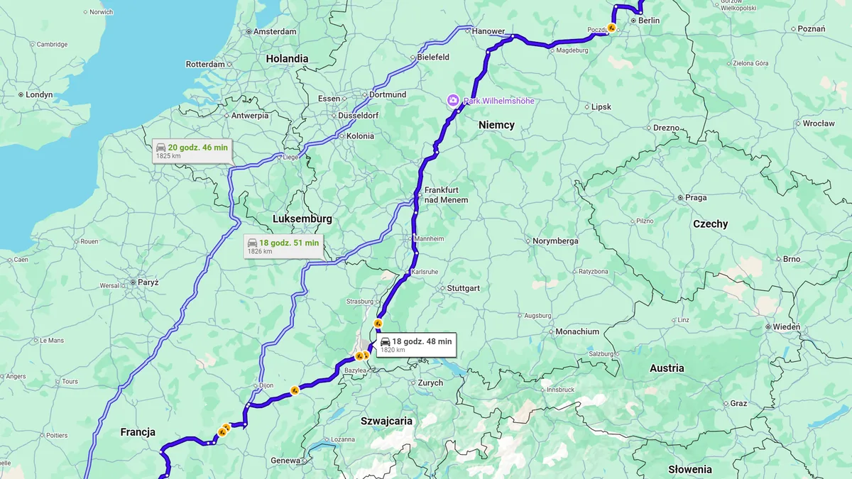 Polska, 78-460 Barwice - Francja, 19600 Saint-Pantaléon-de-Larche