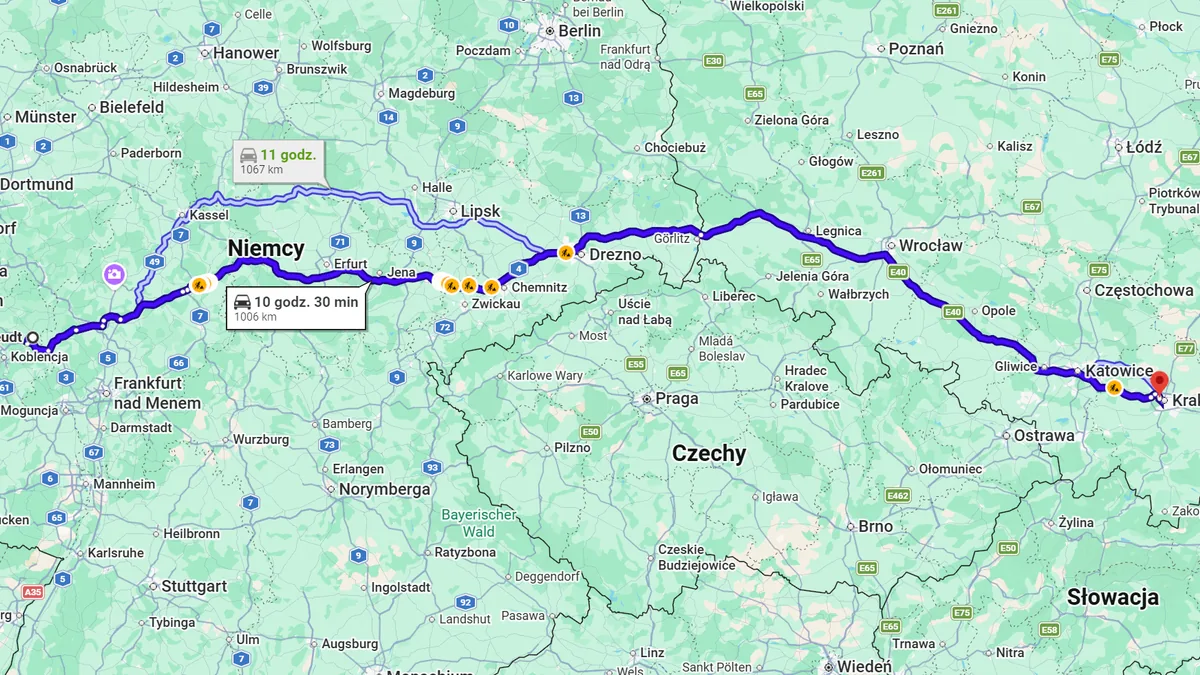 Niemcy, 56414 Meudt - Polska, 30-136 Kraków