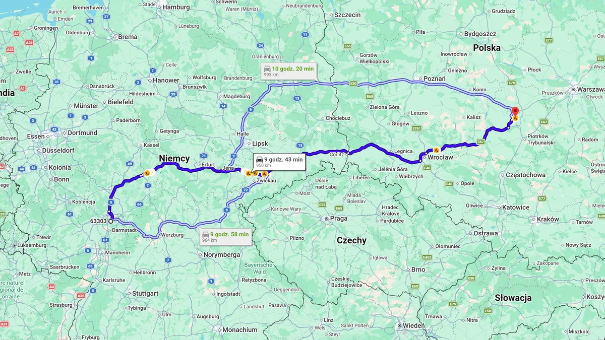 Niemcy, 63303 Dreieich - Polska, 93-326 Łódź