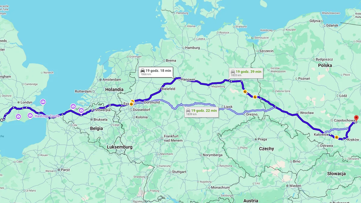 W. Brytania, PO13 0FQ Gosport - Polska, 26-026 Morawica