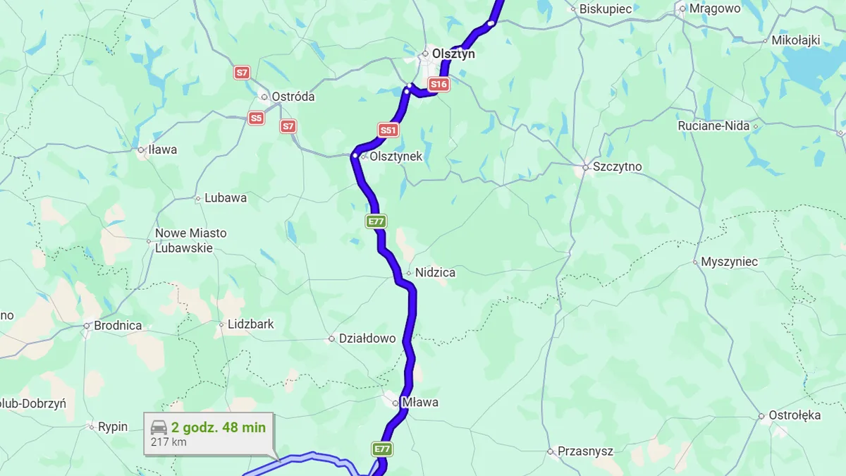 Polska, 11-230 Bisztynek - Polska, 09-200 Sierpc